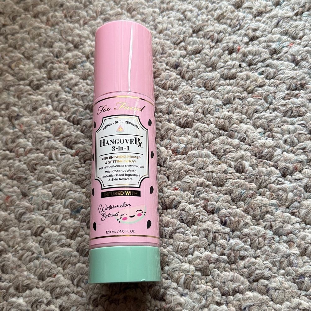 NEW TOO FACED Watermelon Hangover RX 3 in 1 Priming Setting Spray- 120ml